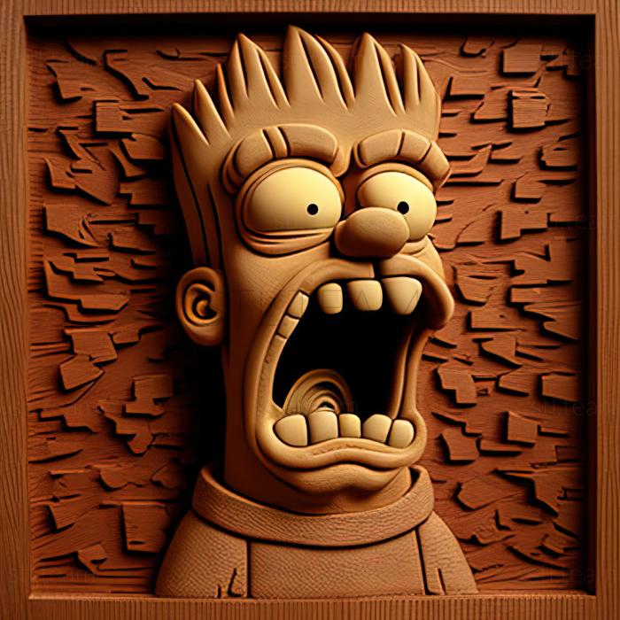 3D model st Bart Simpson (STL)